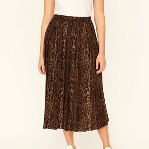 Moda Spiegel Leopard Print Maxi Skirt (999)